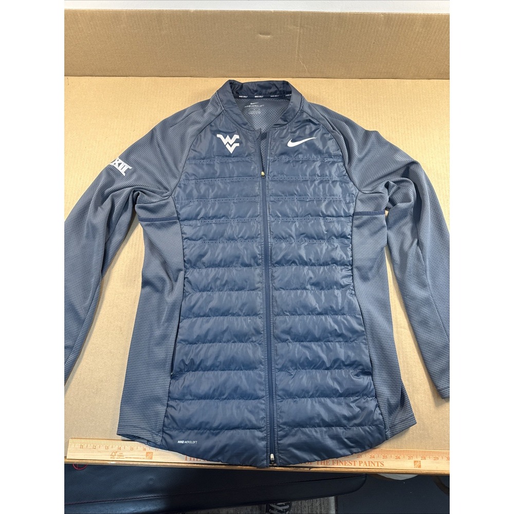 West Virginia Mountaineers Nike Golf Aeroloft Jacket Men's XLT Blue Zip